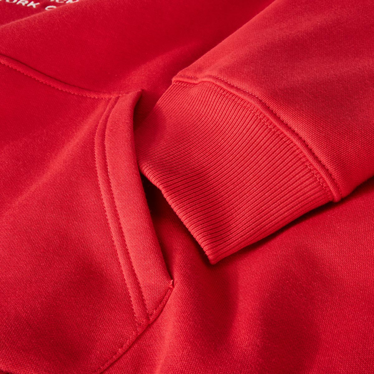 Tommy Hilfiger Hoodie mit Label-Stickerei rot