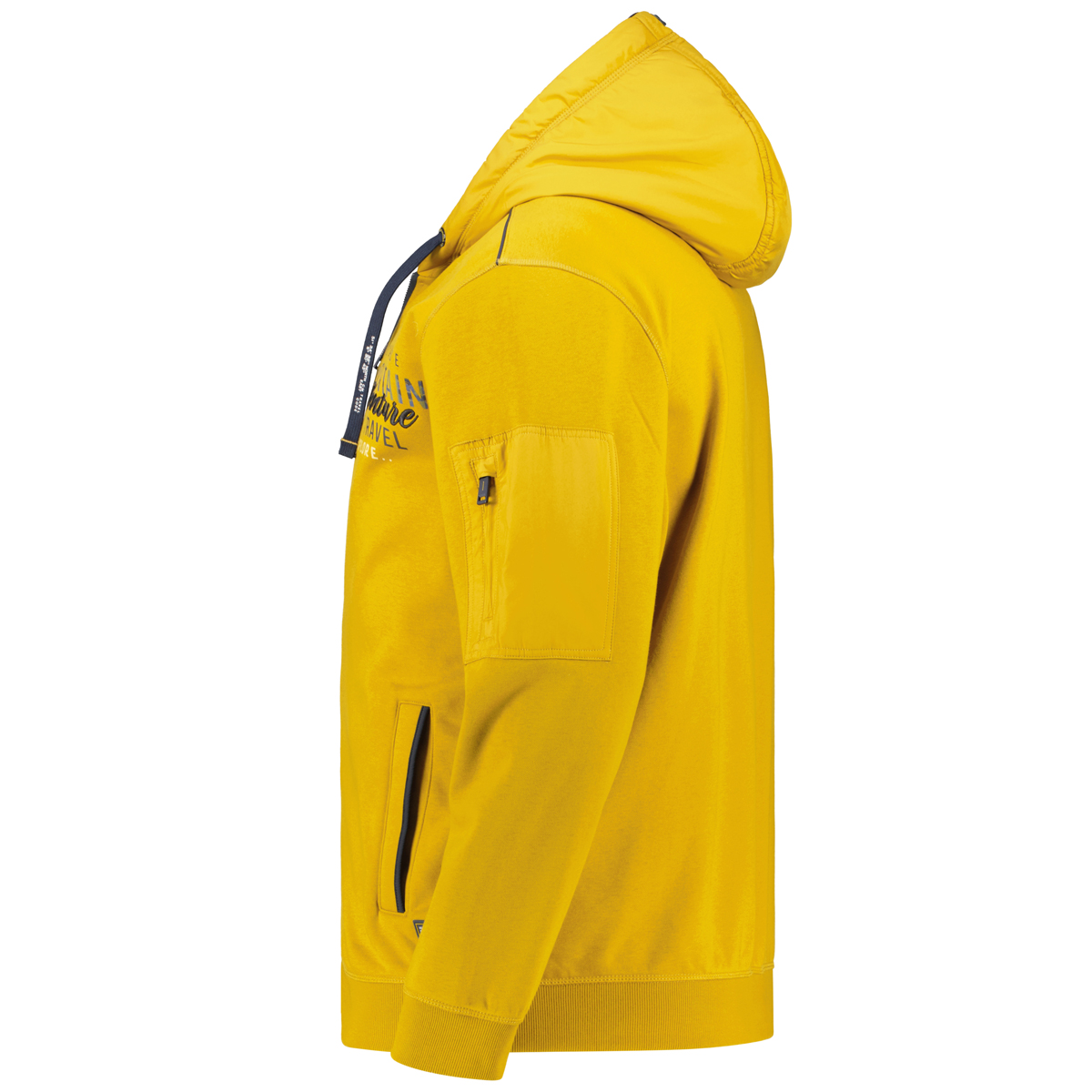 CASA MODA Kapuzenjacke aus Baumwollmischung gelb