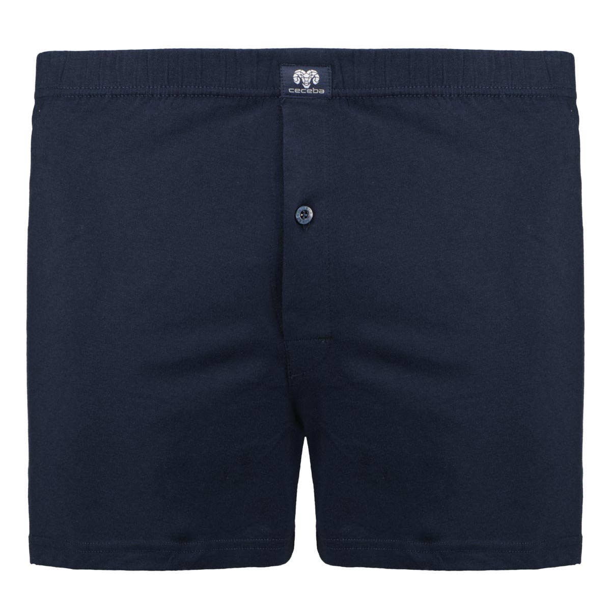 Ceceba Boxershorts aus Baumwoll-Jersey, Doppelpack blau/rot