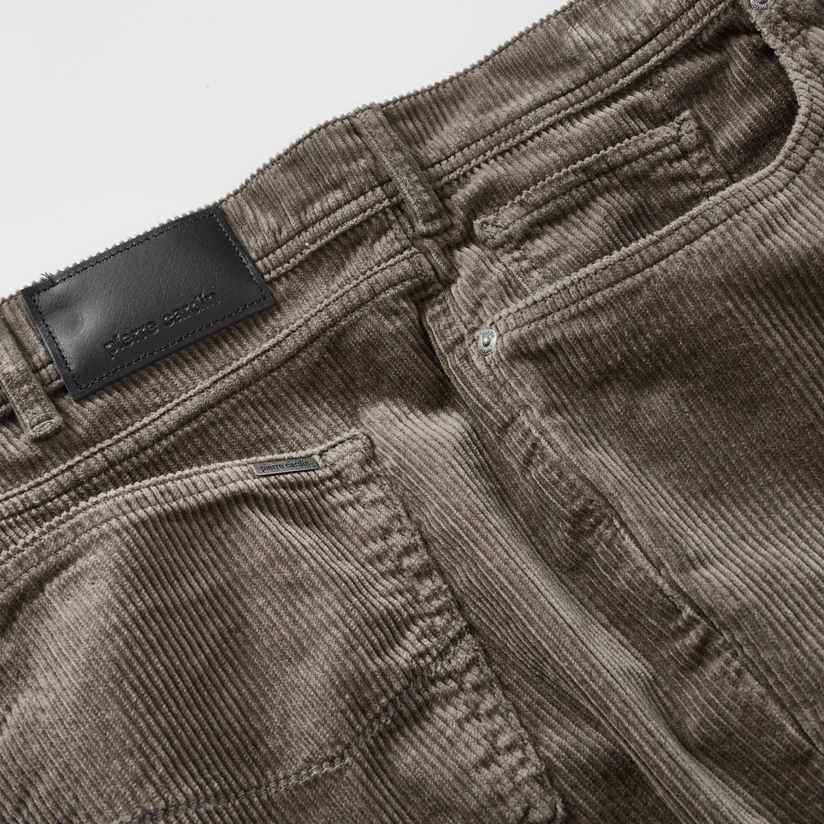 Pierre Cardin Cordhose „Laval“ mit Stretch, Regular Fit grau