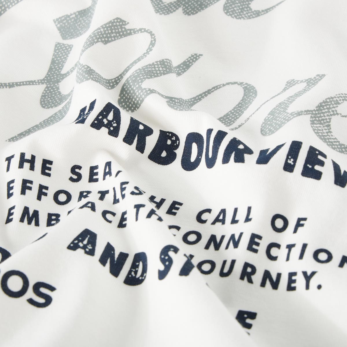 Lerros T-Shirt mit Label-Print weiß