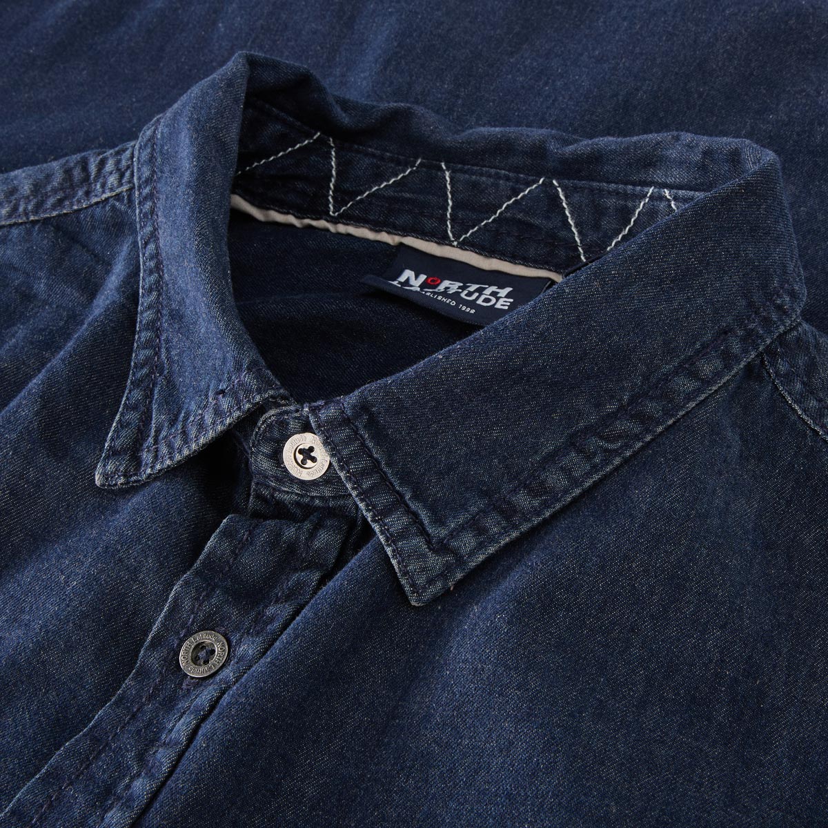 North Freizeithemd aus Baumwolle dunkelblau