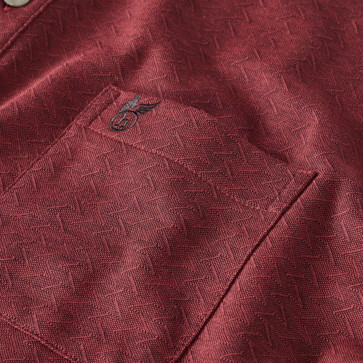Hajo Langarm-Poloshirt mit Soft Knit beere