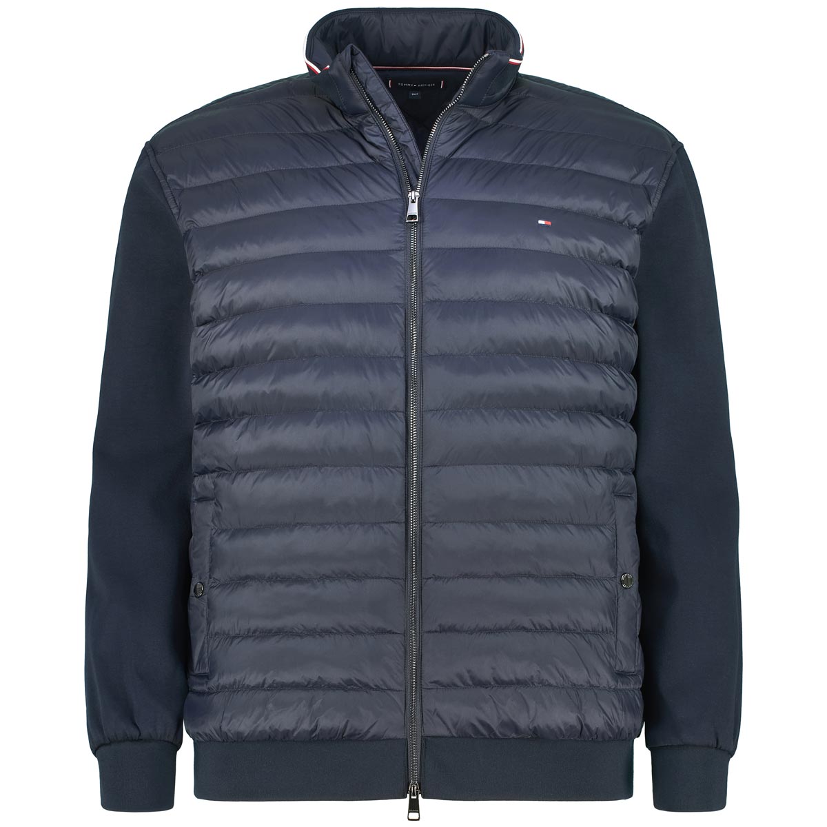 Sweatjacke mit Stepp-Einsatz