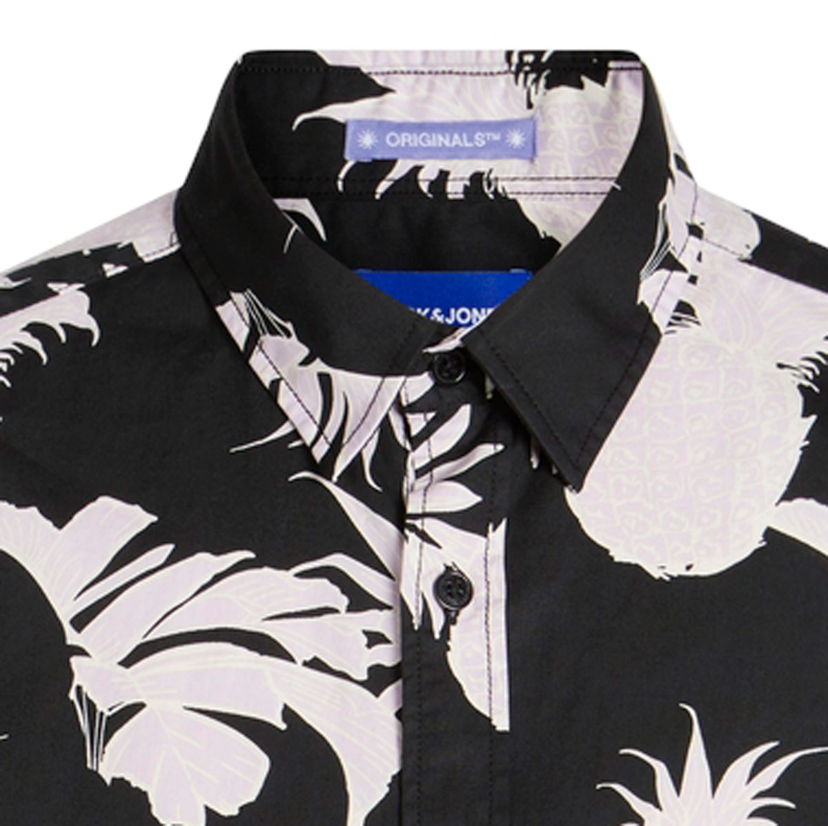 Jack&Jones Freizeithemd aus Baumwolle schwarz