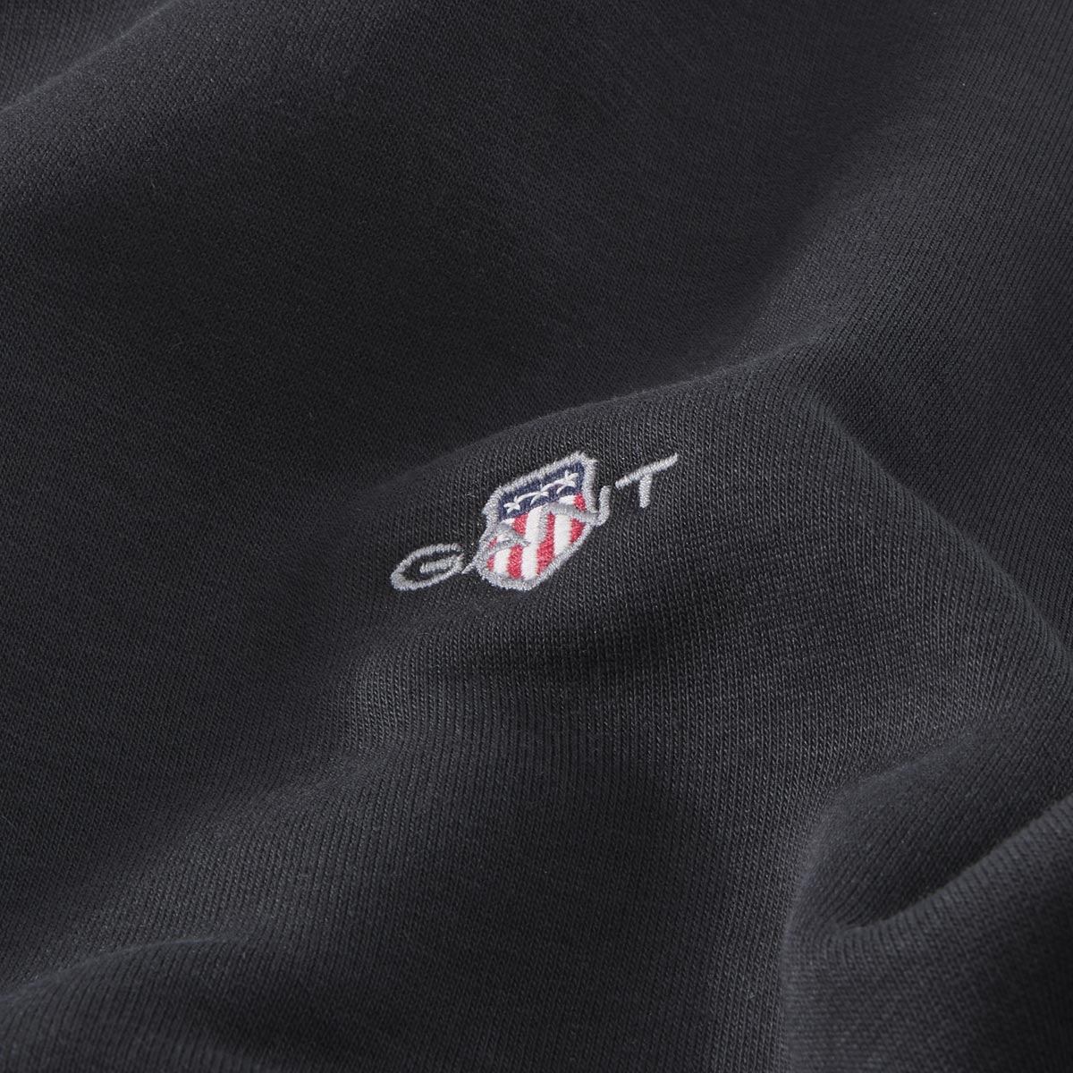 Gant Basic-Hoodie aus Baumwoll-Mix schwarz