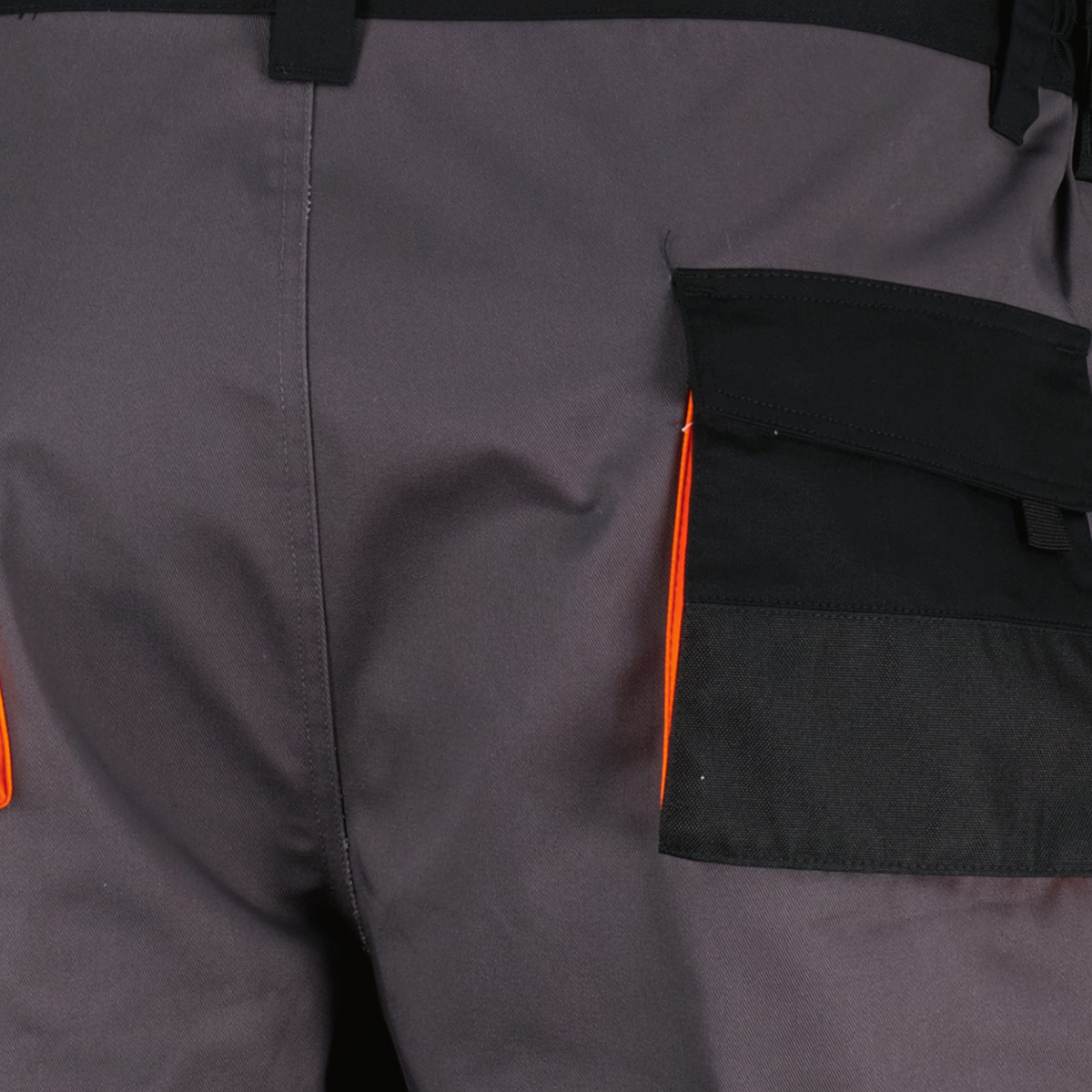 Abraxas Kurze Arbeitshose mit Dehnbund grau