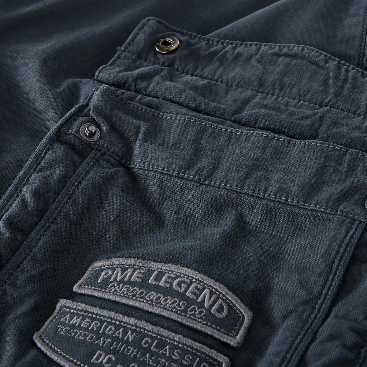 PME LEGEND Stretch-Cargo-Shorts "Rotor" dunkelblau