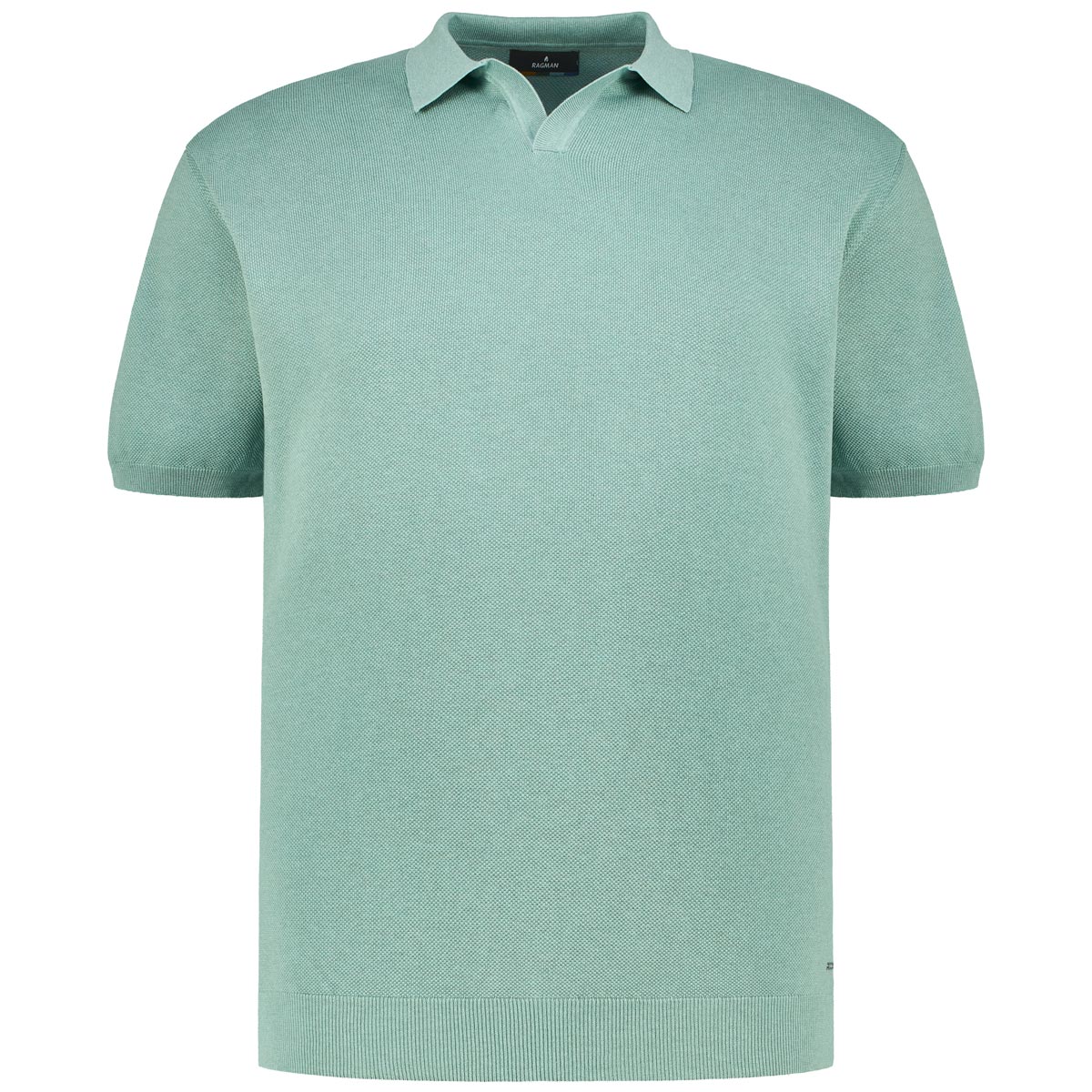 RAGMAN Strick-Poloshirt Farbe mint Größe: 3XL günstig online kaufen