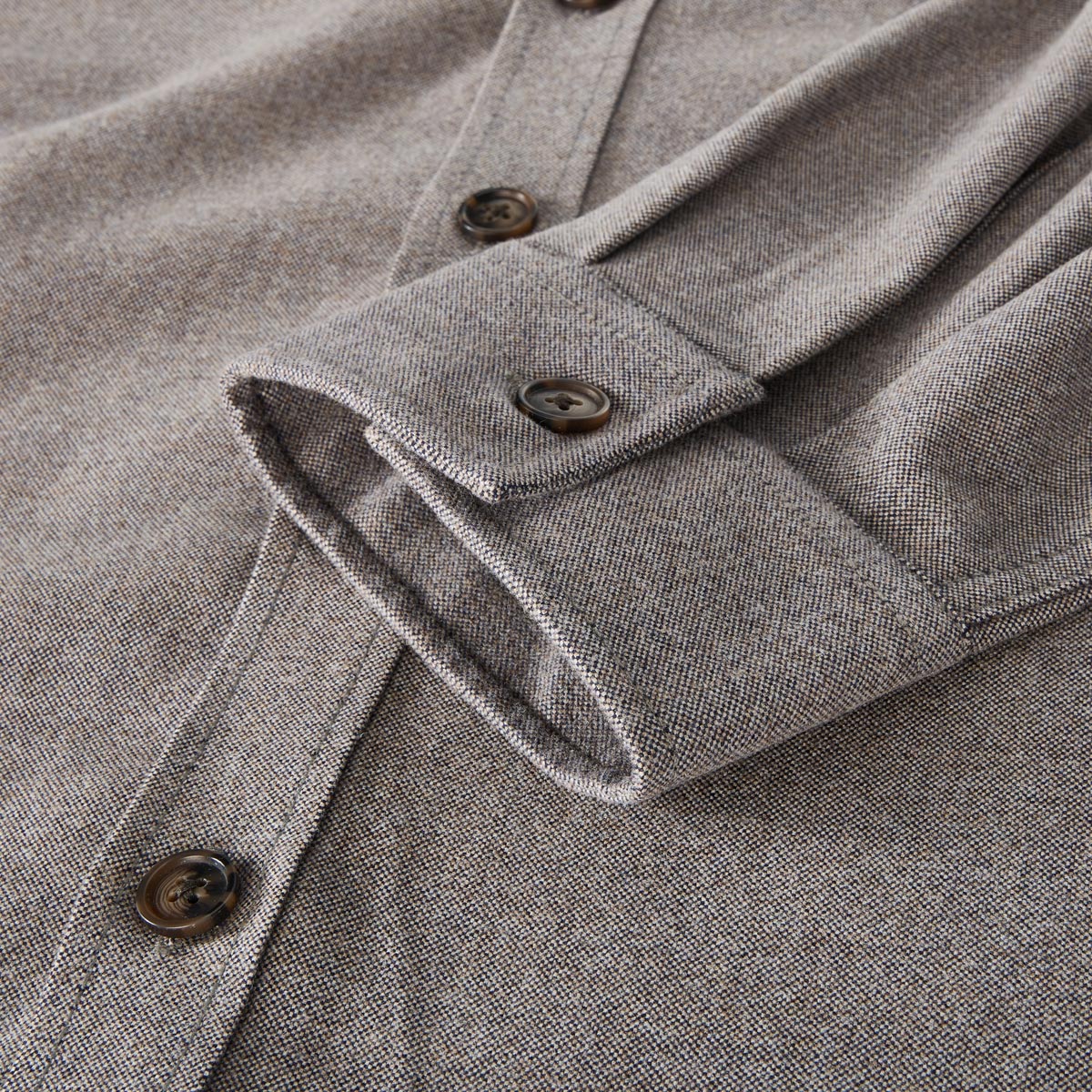 CASA MODA Overshirt mit Stretch braun