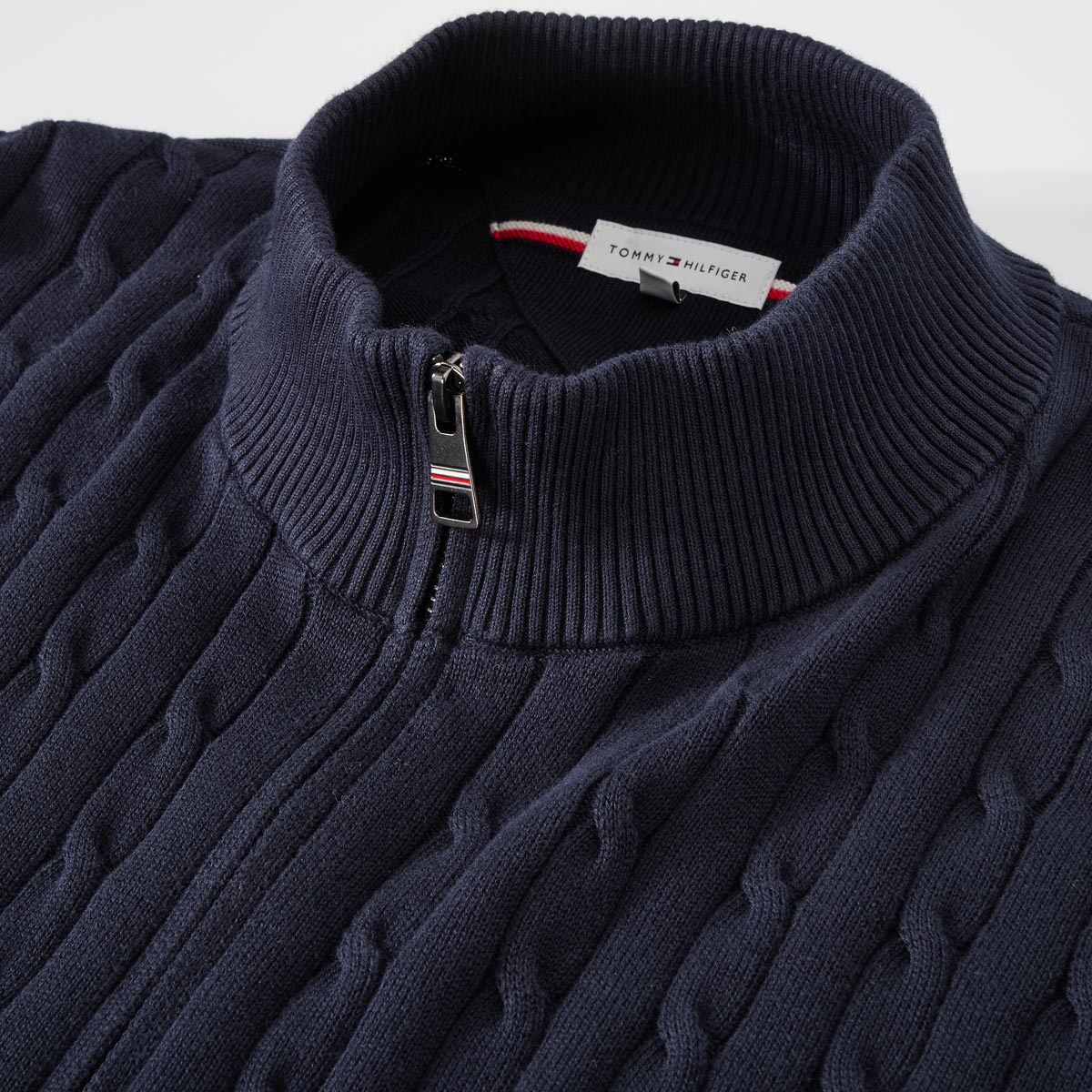 Tommy Hilfiger Pullover mit Stretch marine