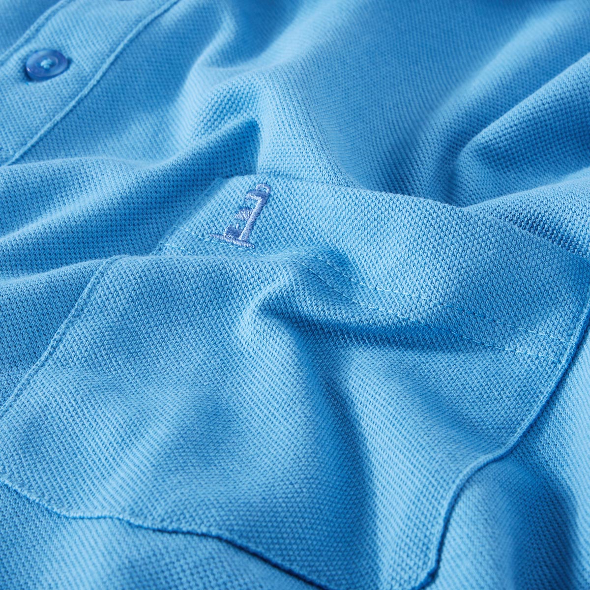 North Poloshirt aus Baumwolle mittelblau