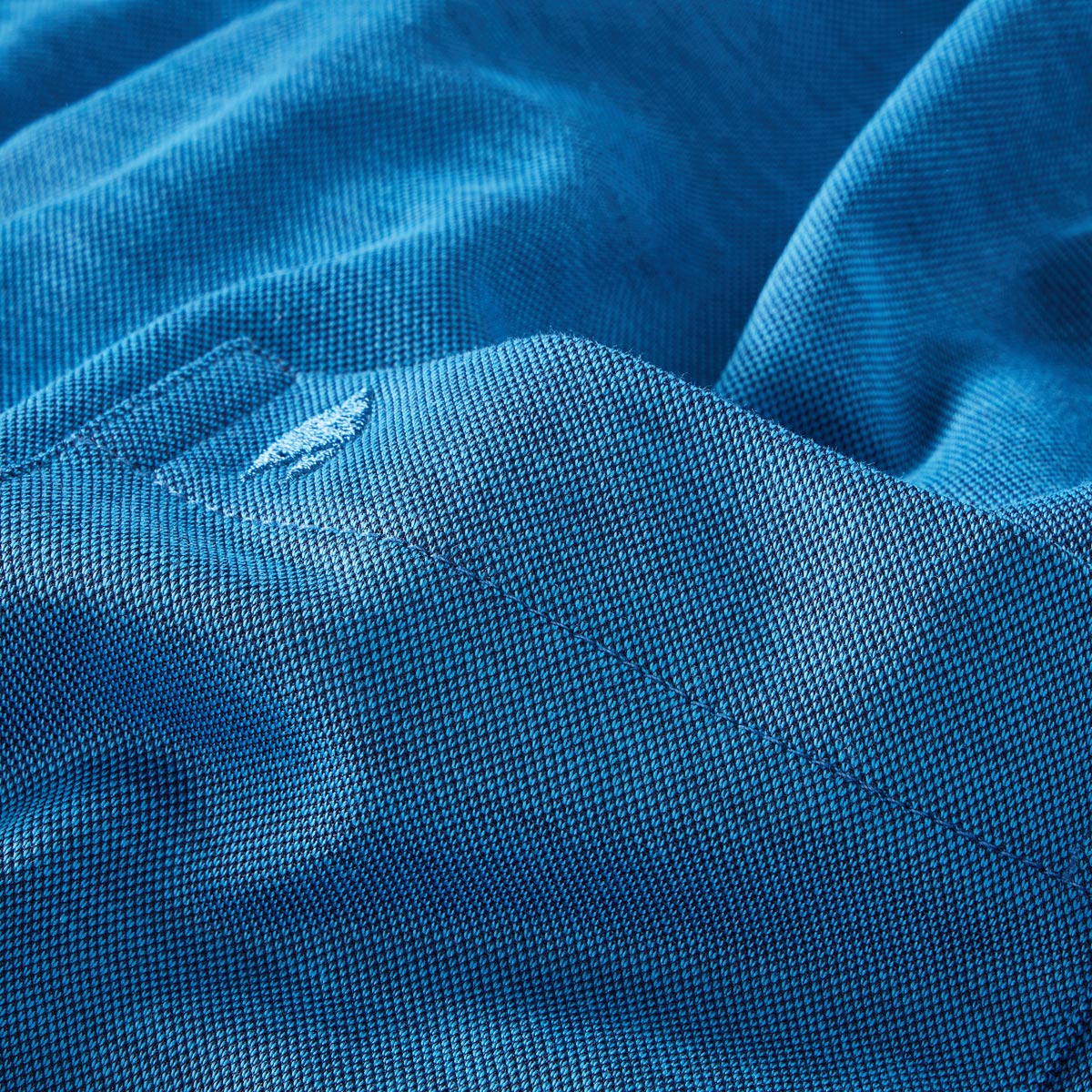 RAGMAN Pflegeleichtes Poloshirt "Soft Knit" blau