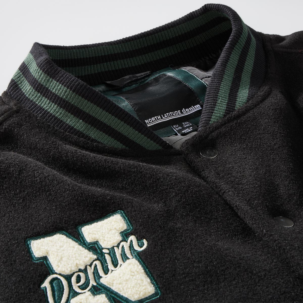 North Jacke im College-Stil schwarz