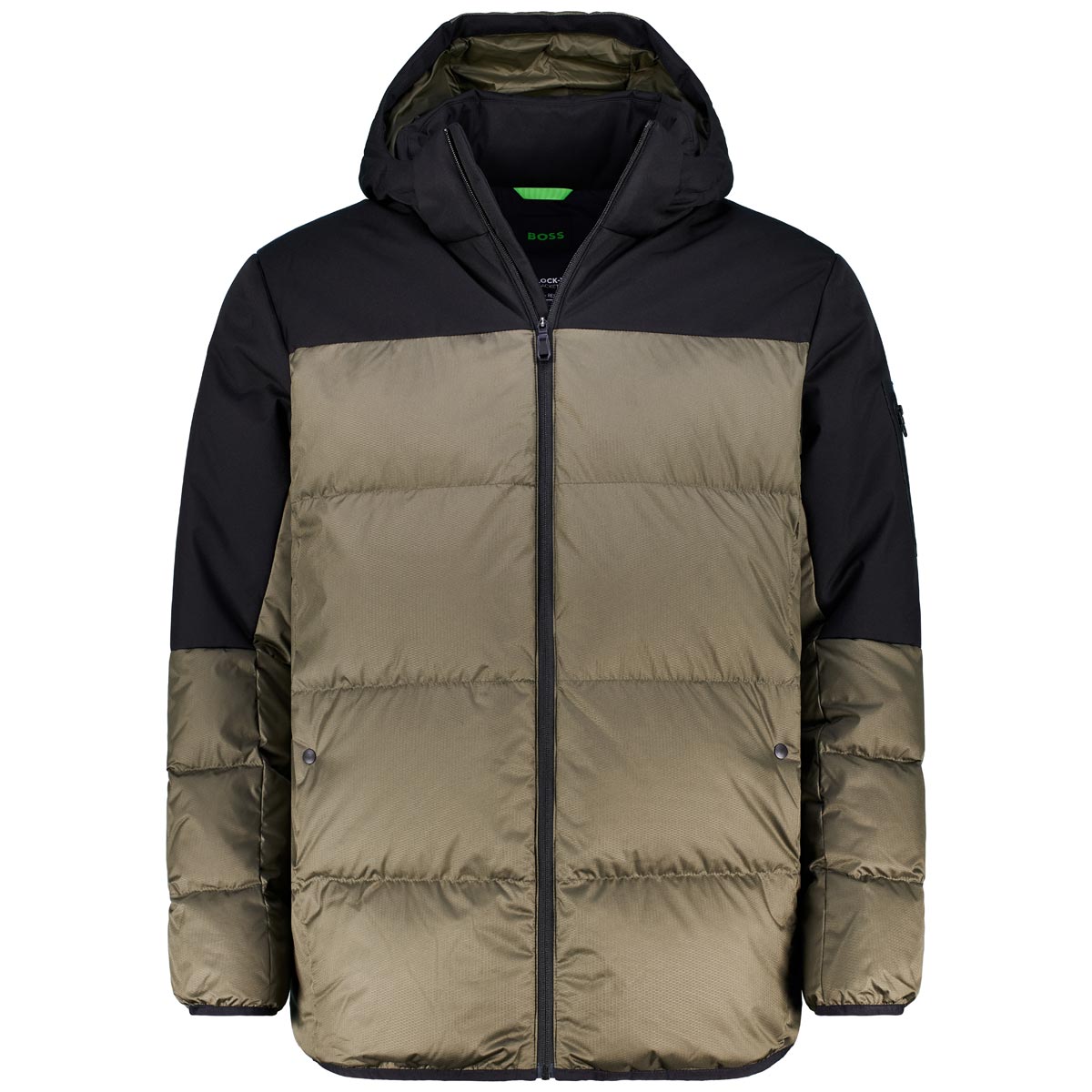 Steppjacke mit Daunen-Feder-Füllung, wasserabweisend