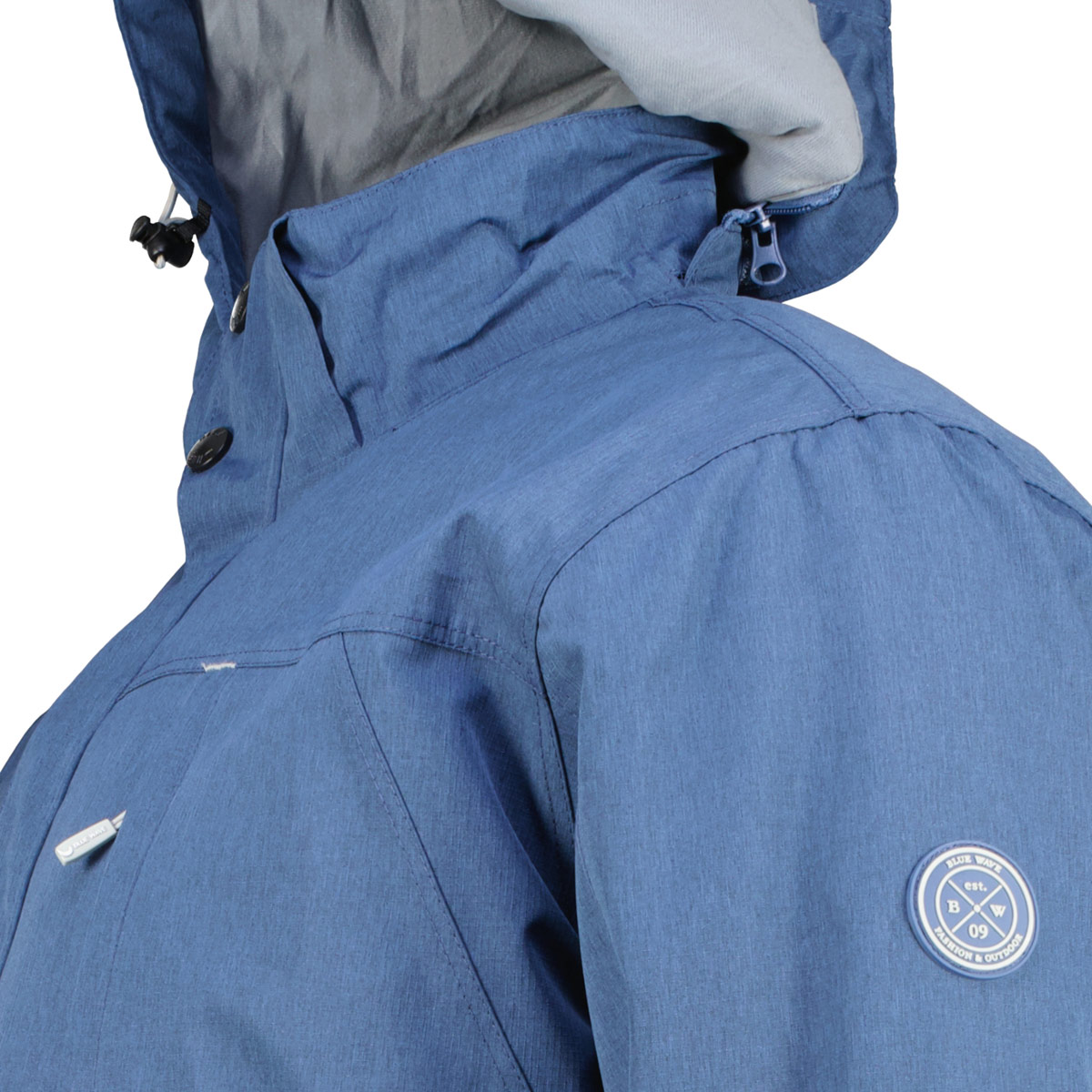 Blue Wave Wattierte Funktionsjacke, wasser- und winddicht blau