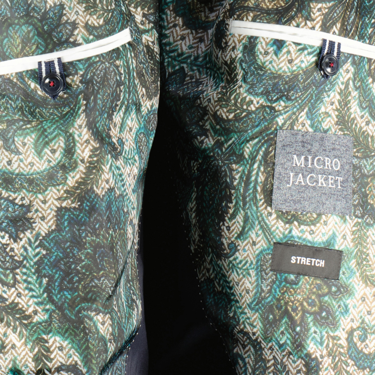 Digel Stretch-Sakko mit feiner Musterung blau