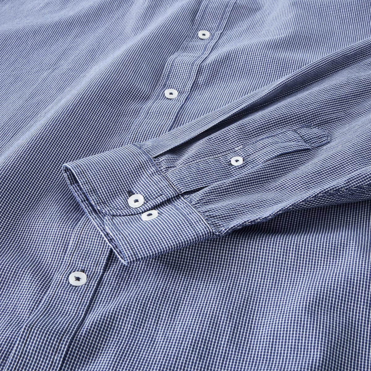 North Freizeithemd mit Karo-Muster blau