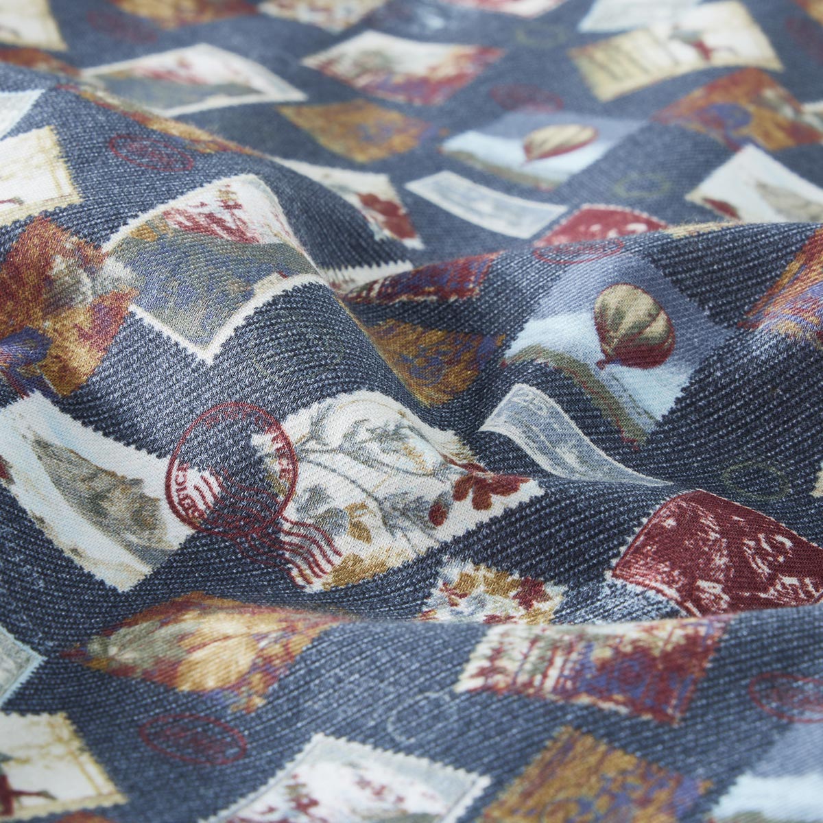 CASA MODA Freizeithemd mit Allover-Muster blau