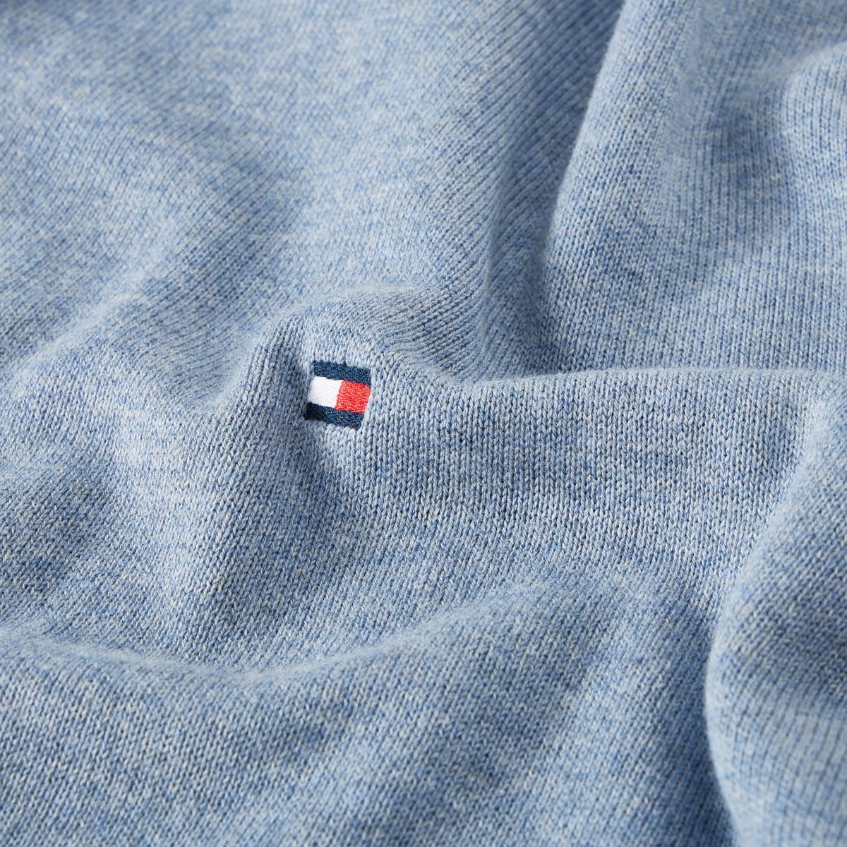 Tommy Hilfiger Strickjacke aus Baumwolle hellblau