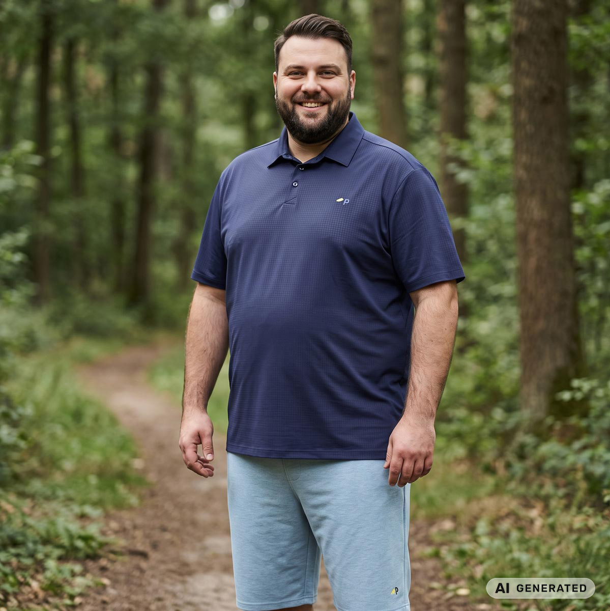 Pfundskerl p ACTIVE Funktions-Poloshirt, schnelltrocknend dunkelblau