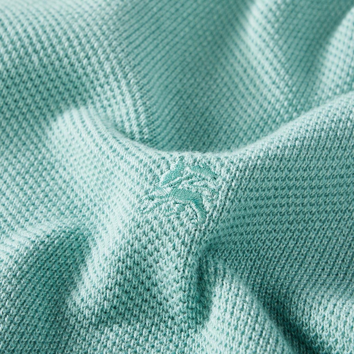 Lerros Strickpullover aus Baumwolle türkis