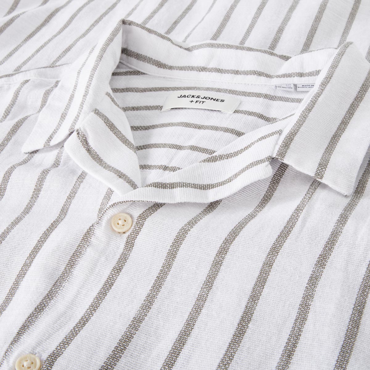 Jack&Jones Freizeithemd mit Streifen oliv