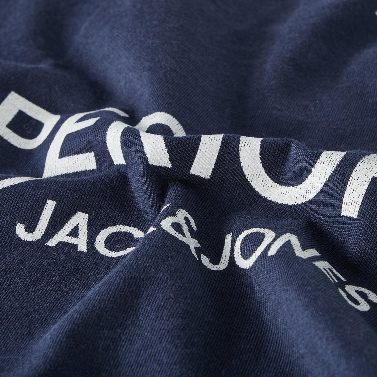Jack&Jones T-Shirt mit Print auf Vorder- und Rückseite blau