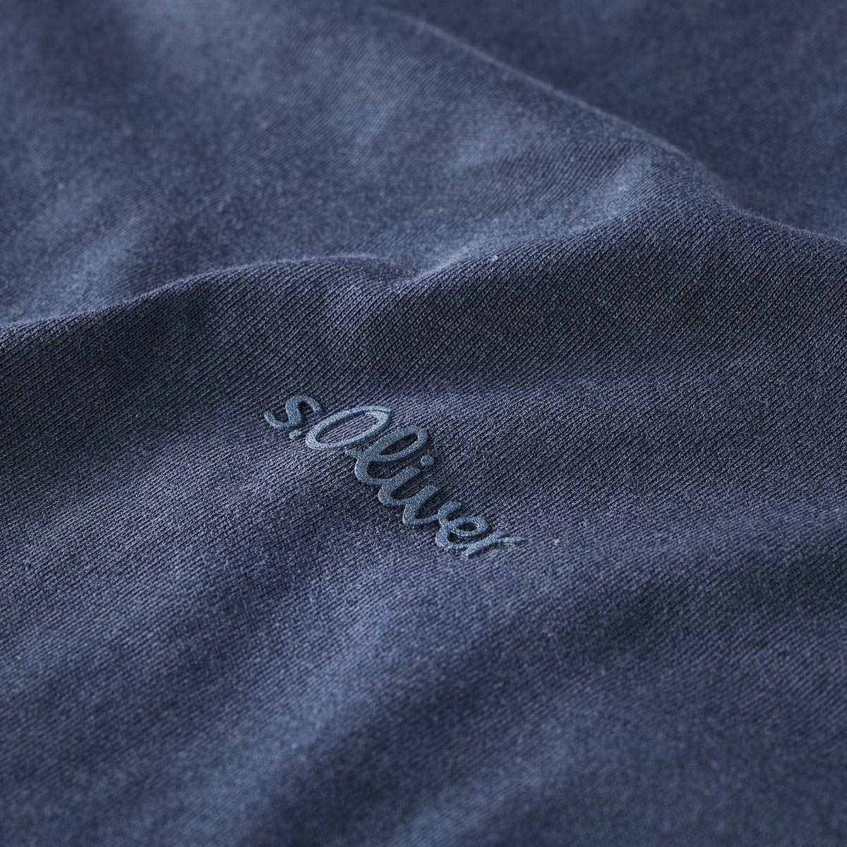 s.Oliver T-Shirt aus Baumwolljersey blau
