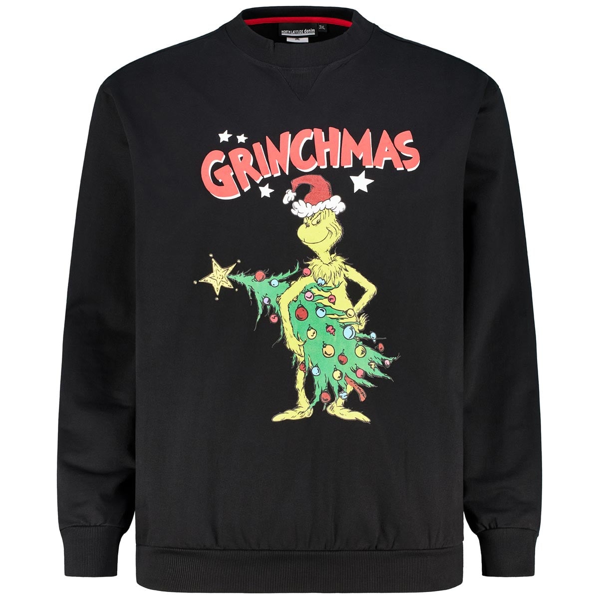 Sweatshirt mit „Grinchmas“ Motiv-Print