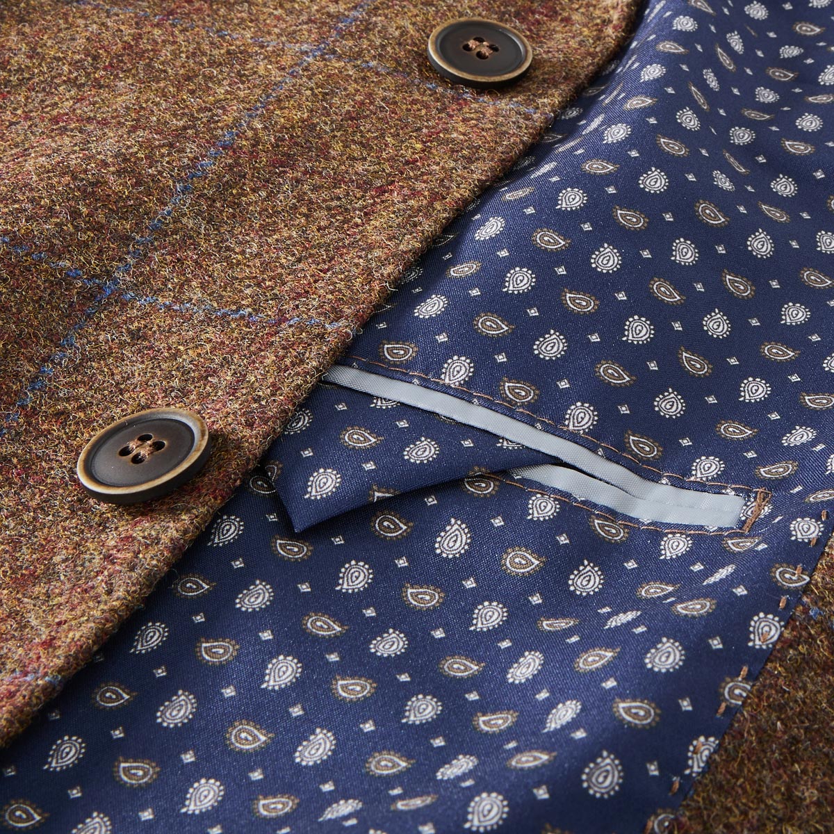 Weis Sakko aus Wolle cognac