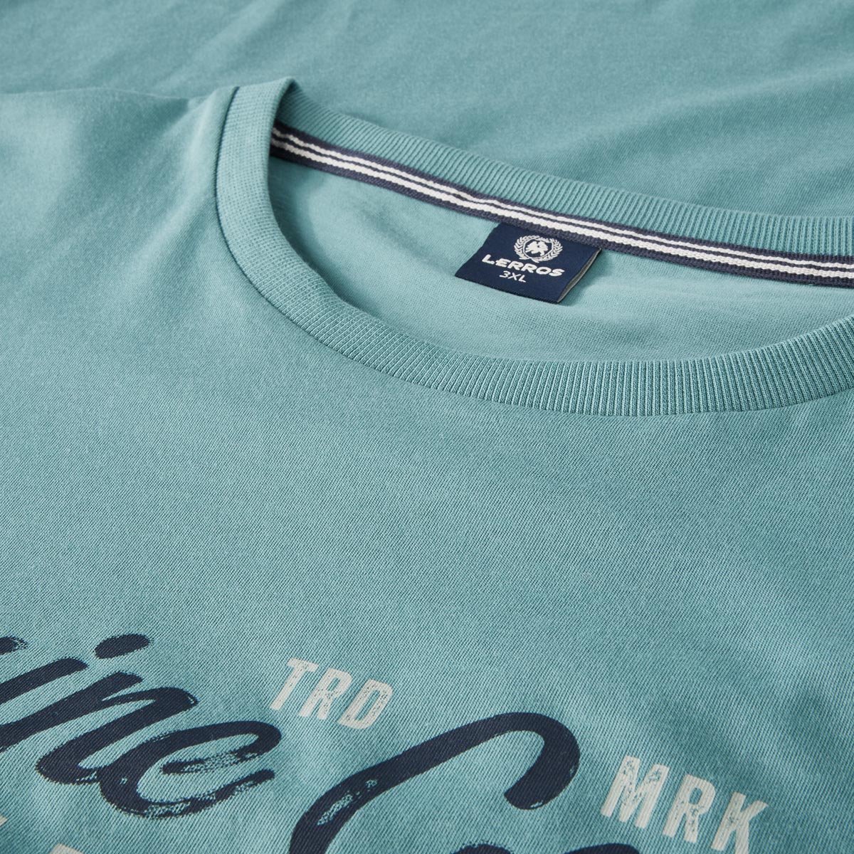 Lerros T-Shirt mit Label-Print türkis