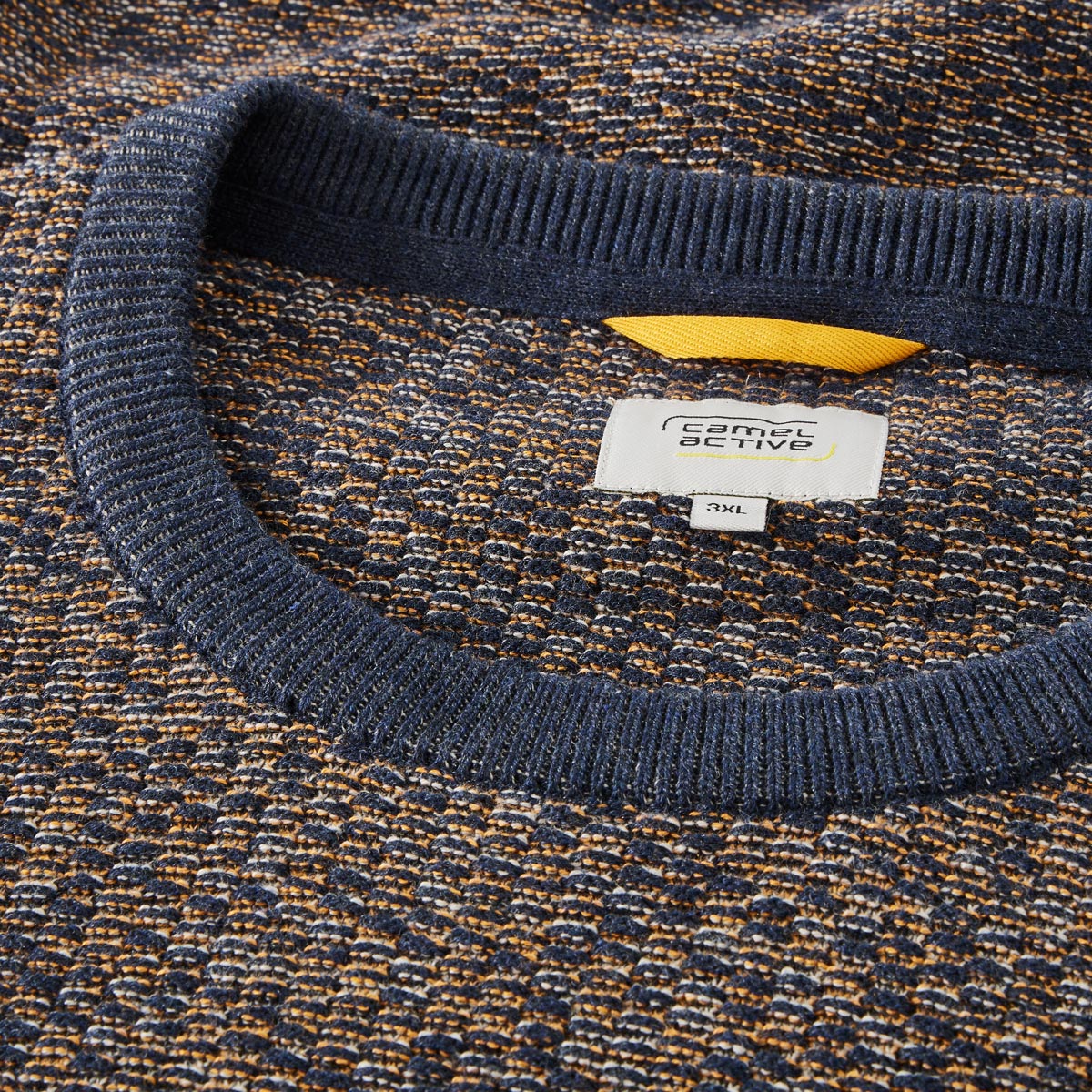 camel active Pullover mit Struktur orange