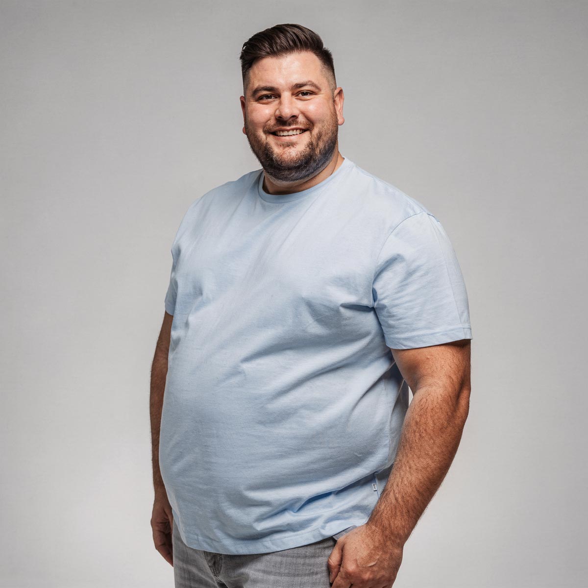 Pfundskerl T-Shirt aus Baumwolle hellblau