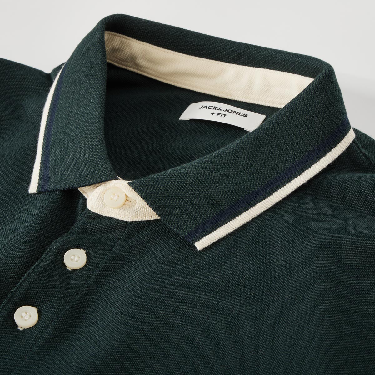 Jack&Jones Poloshirt aus Biobaumwolle dunkelgrün