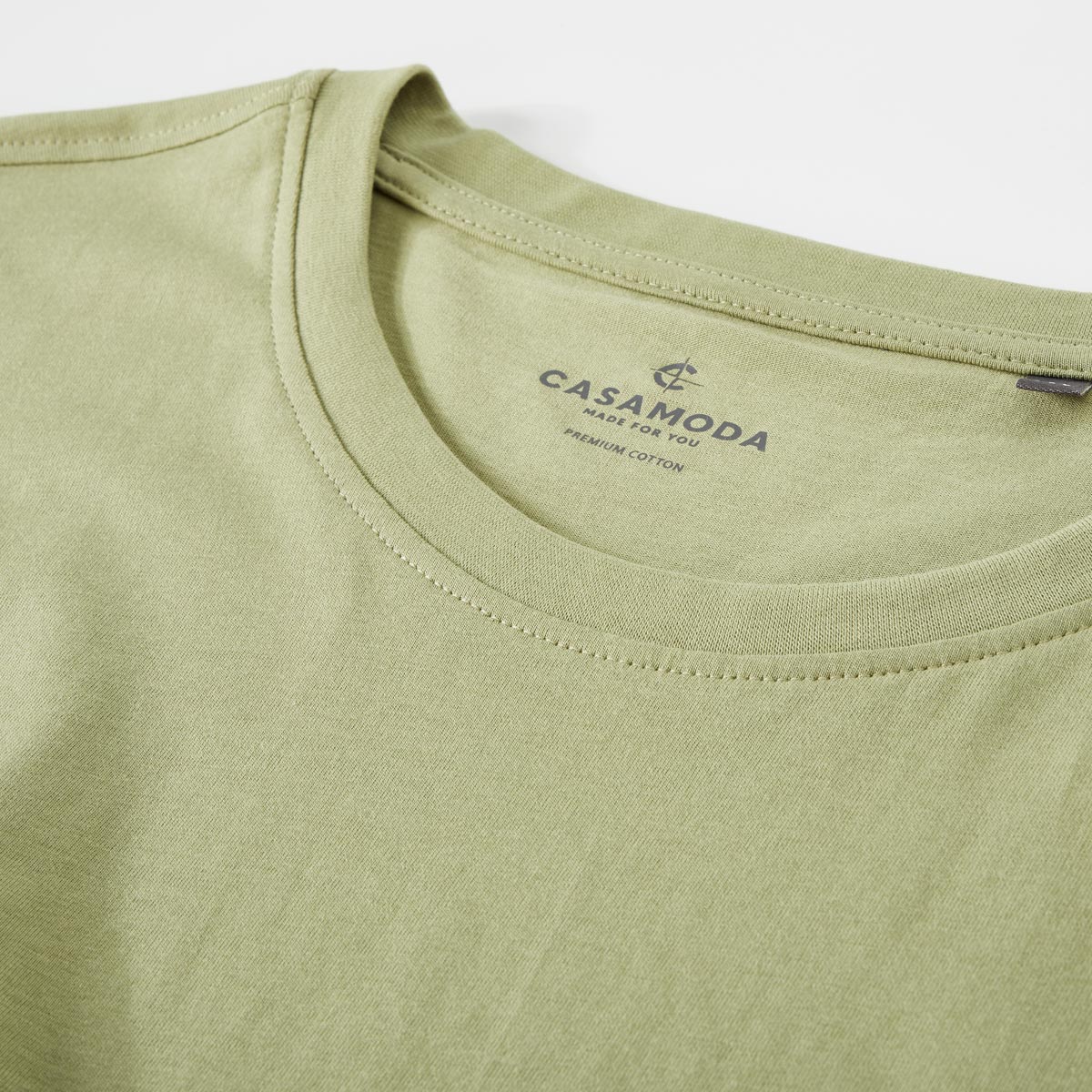 CASA MODA T-Shirt aus Baumwolle grün