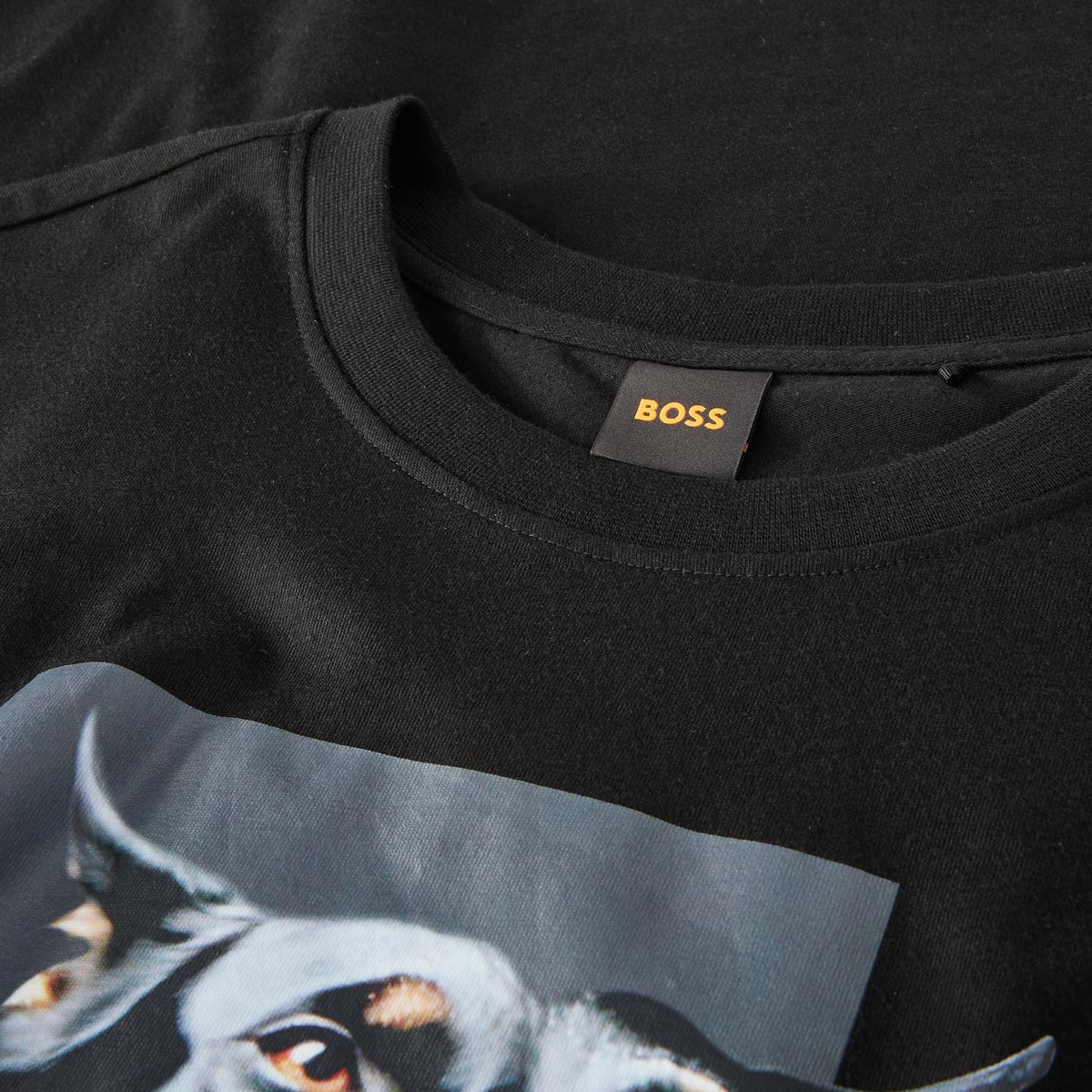 BOSS T-Shirt mit Print schwarz