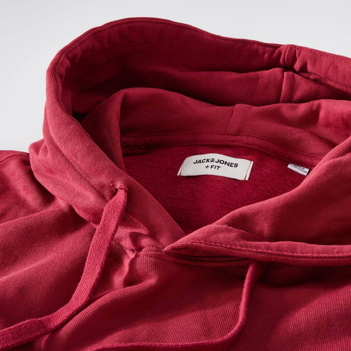 Jack&Jones Hoodie mit Print auf Vorder- und Rückseite rot