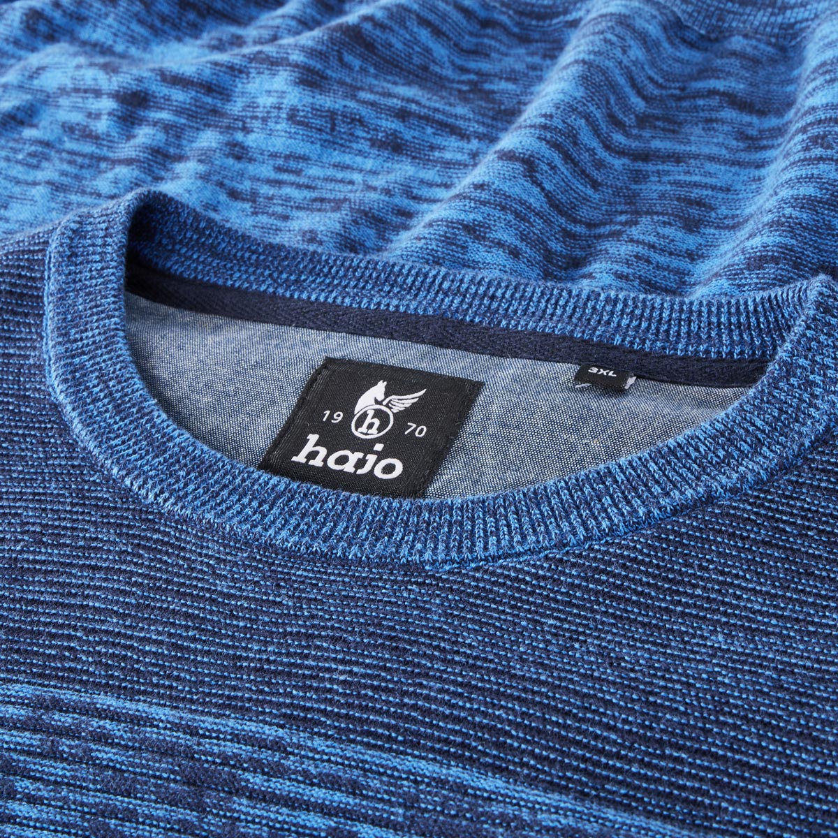 Hajo Pullover aus Baumwolle blau