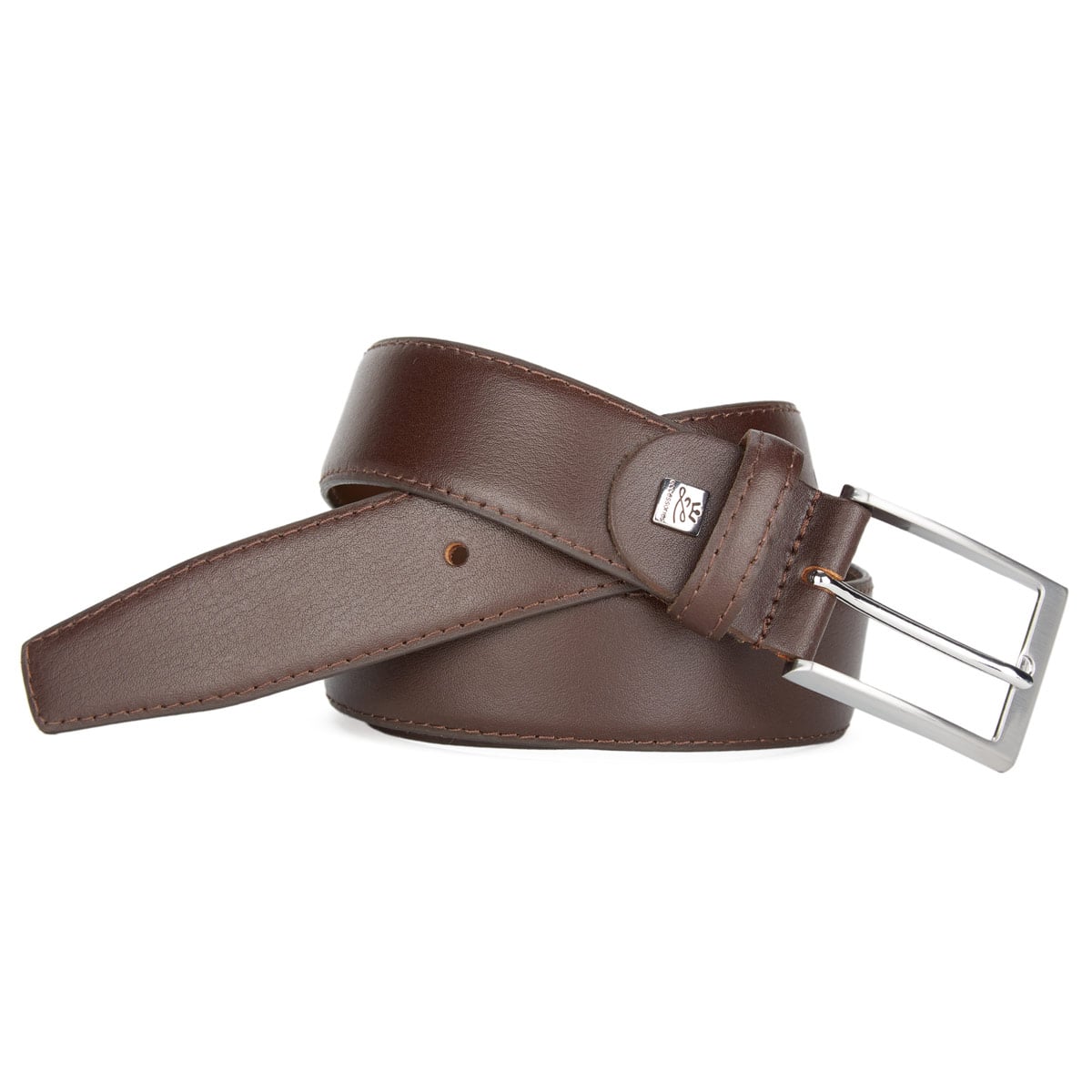 Ledergürtel mit Metallschnalle, Überlänge Ledergürtel mit Metallschnalle, Überlänge