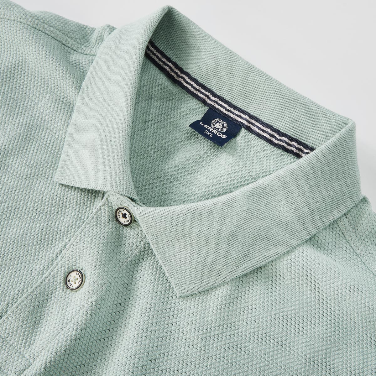 Lerros Poloshirt aus Baumwoll-Piqué khaki