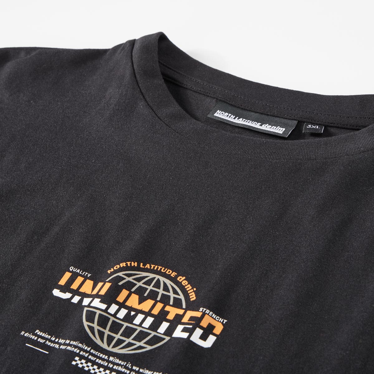 North T-Shirt mit Unlimited-Print schwarz