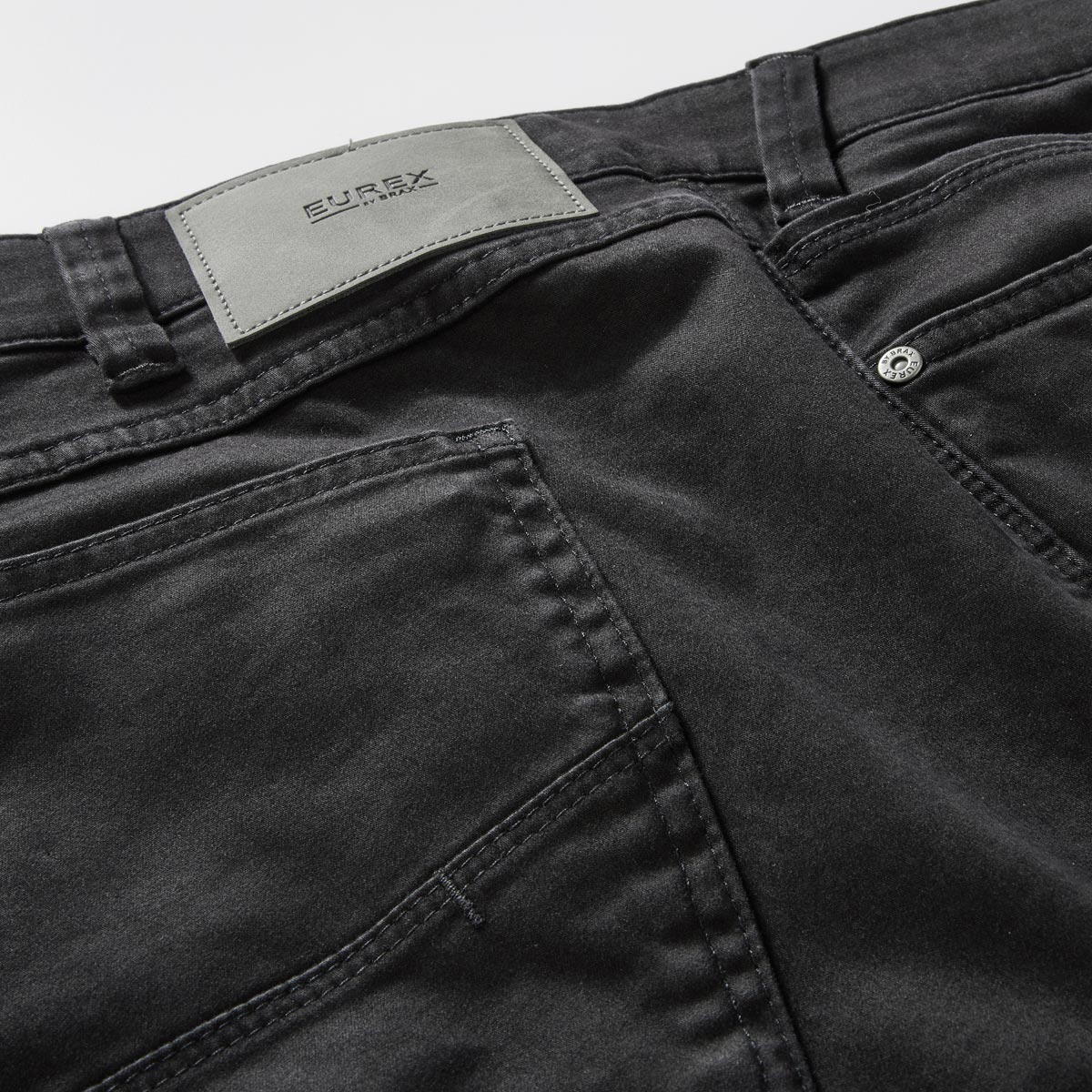 Eurex by Brax Baumwollhose "Luke" mit Stretch, Tapered Fit schwarz/schwarz