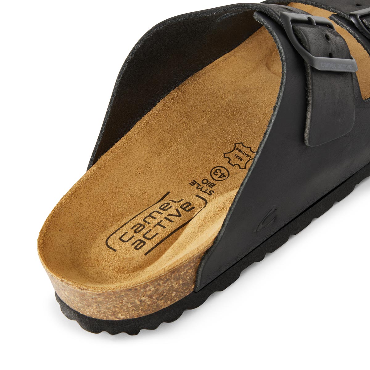 camel active Riemensandale aus Leder schwarz
