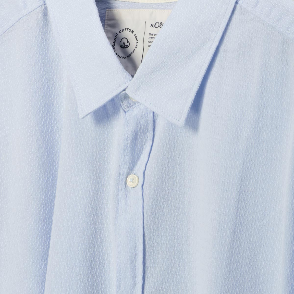 s.Oliver Freizeithemd aus Baumwolle blau