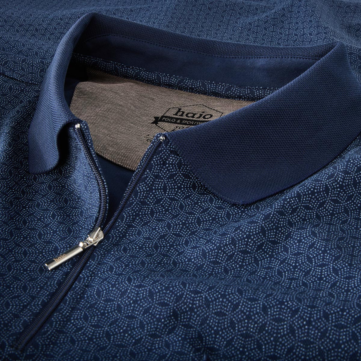 Hajo Poloshirt "Soft Knit", bügelleicht marine