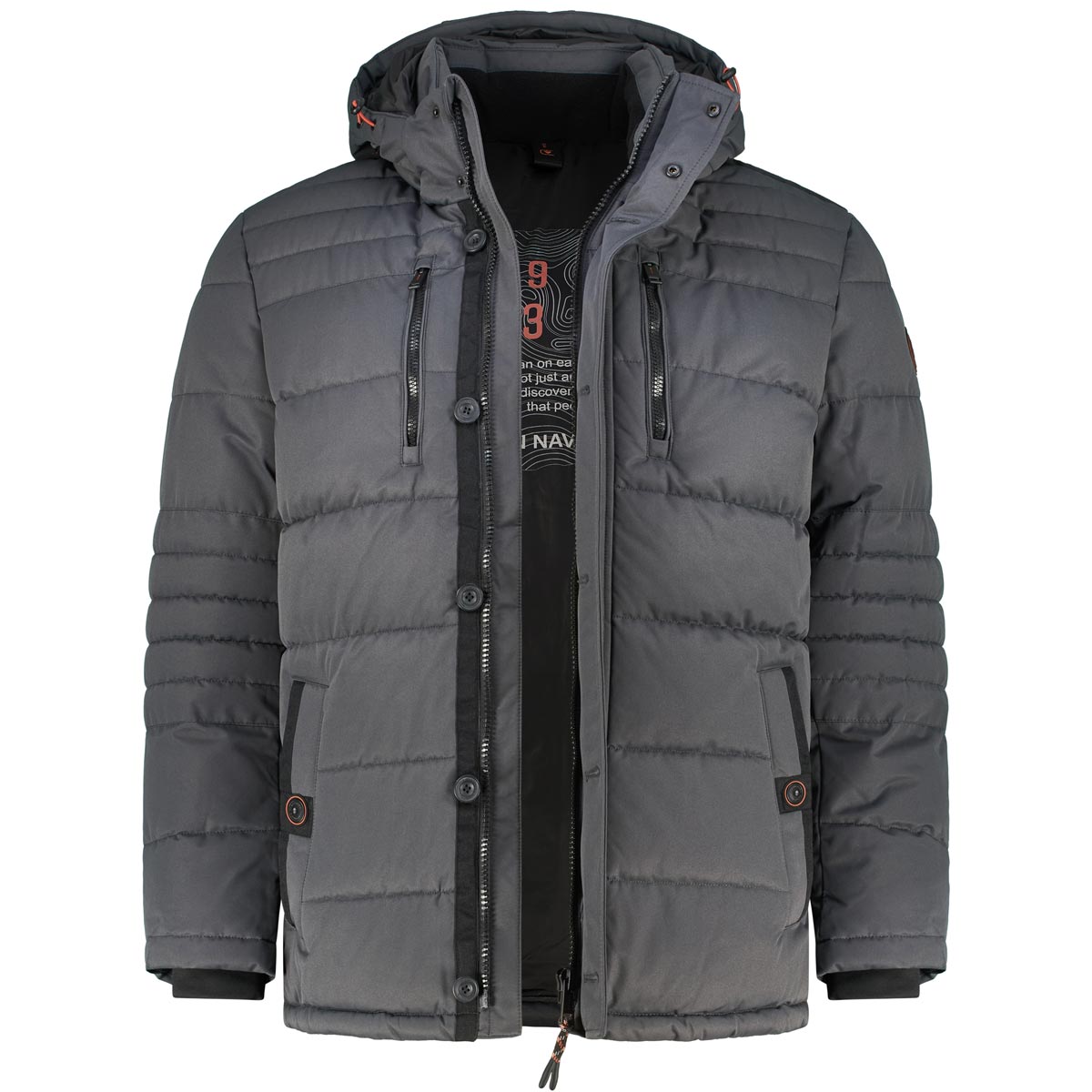 CASA MODA Wattierte Steppjacke, wasser- und windabweisend anthrazit