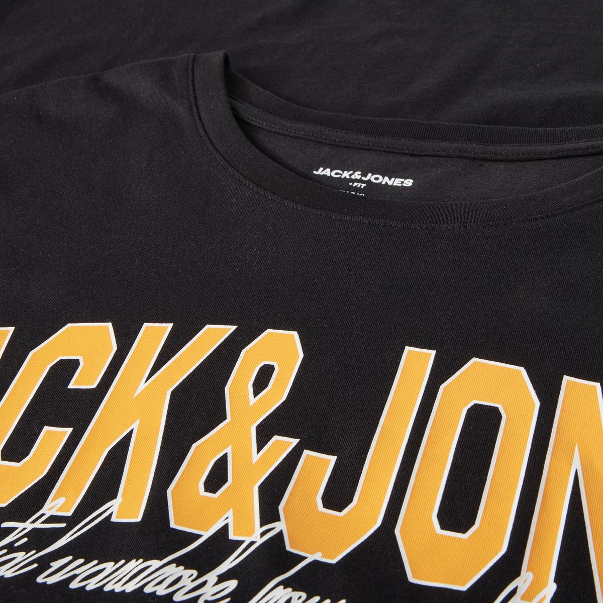 Jack&Jones T-Shirt aus Biobaumwolle Farbe schwarz Größe: 3XL günstig online kaufen