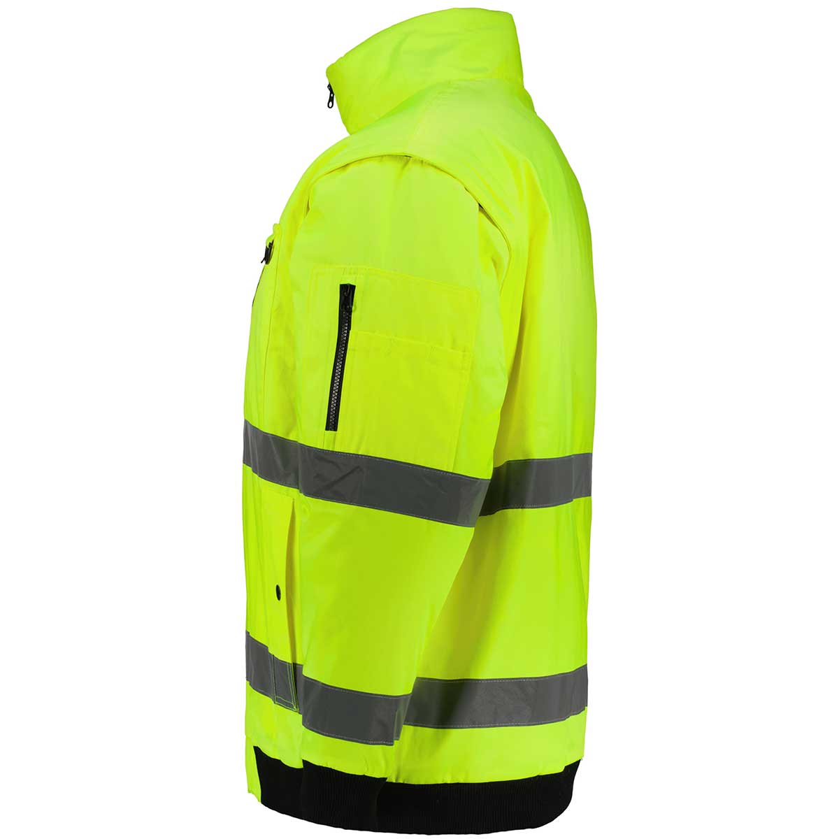 Abraxas Warnjacke gefüttert mit abnehmbaren Ärmeln Farbe gelb Größe: 5XL günstig online kaufen