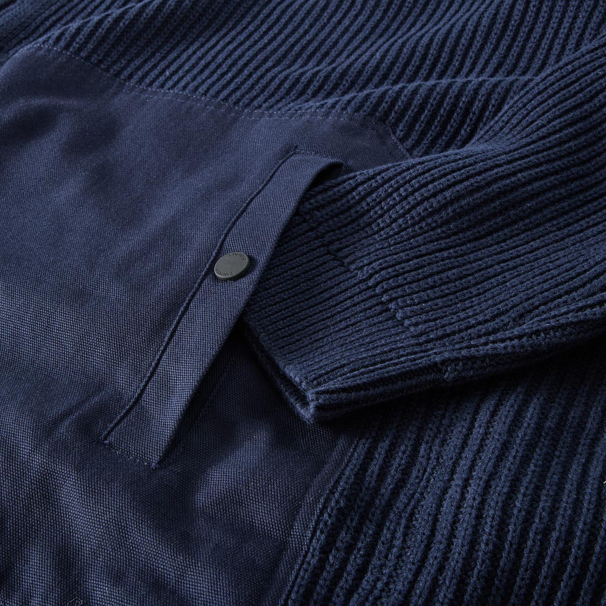 s.Oliver Strickjacke im Material-Mix blau